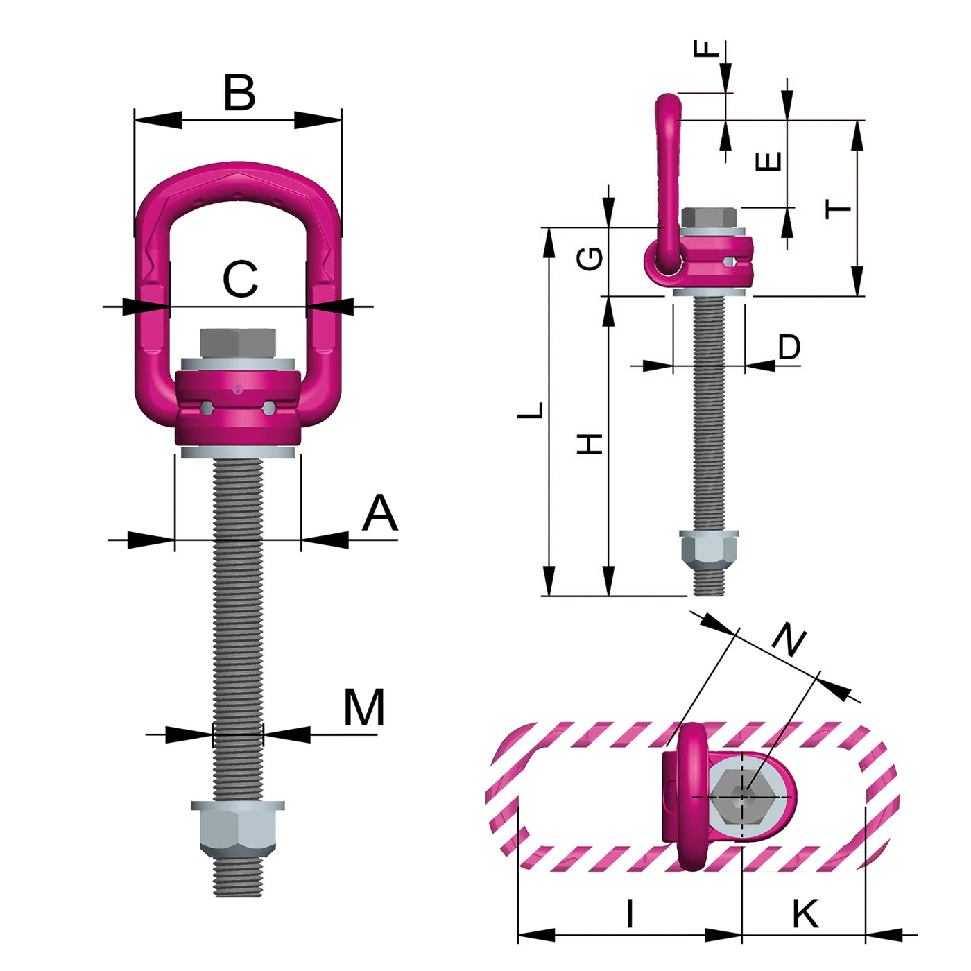 Load Ring Bolt-On VLBG-PLUS VARIO - RUD | Australian Owned