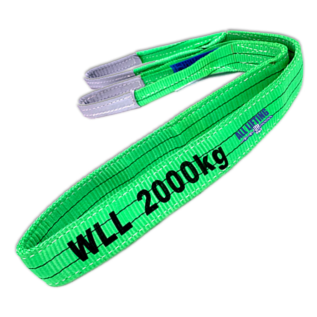 CarBole 6' X 2" Heavy Duty Nylon Lifting Sling – Flat Loop Tow Strap, 3,100 Lbs Vertical Rated Capacity