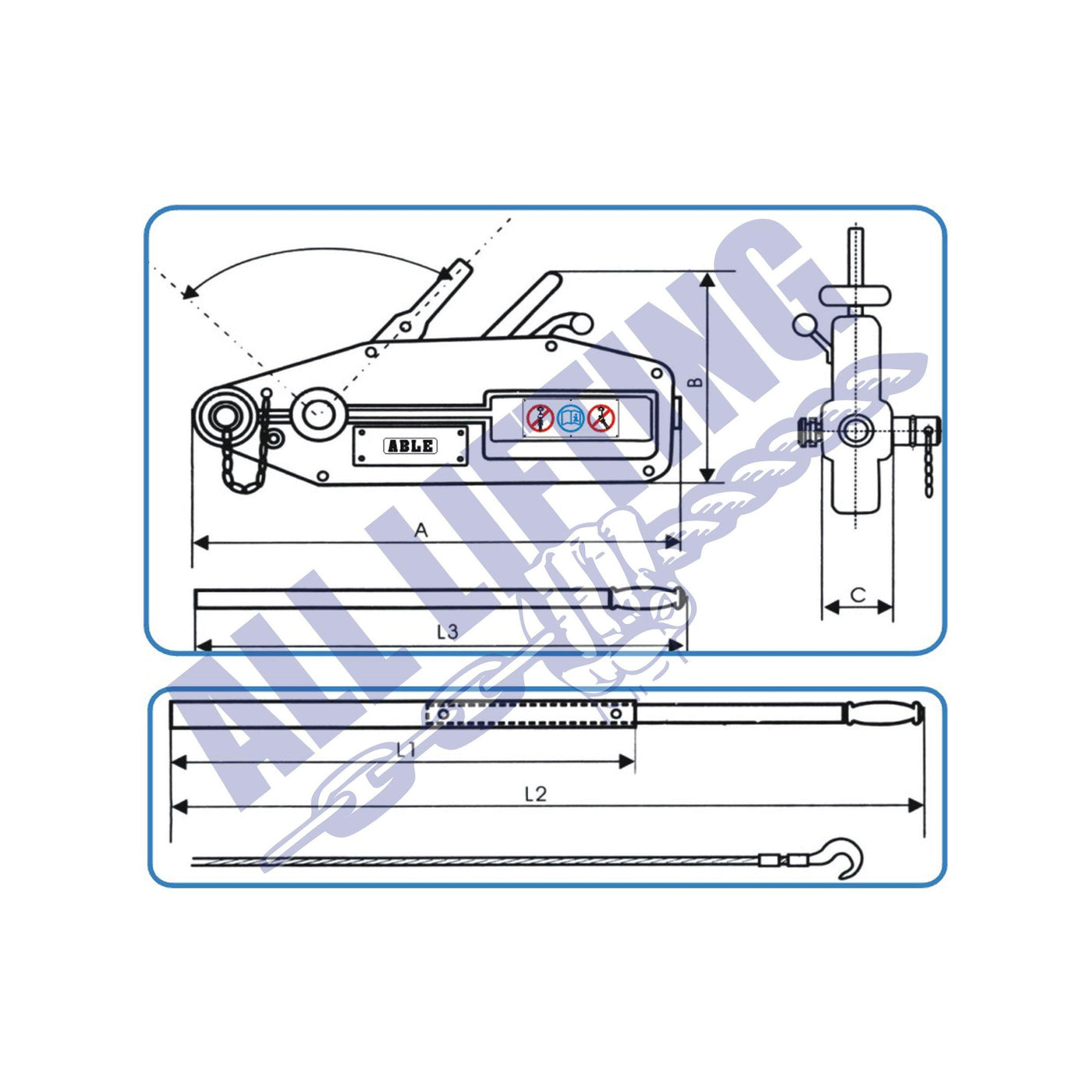 Wire Rope Turfer 4WD Wire Rope Puller/Creeper Winch | Australian Owned