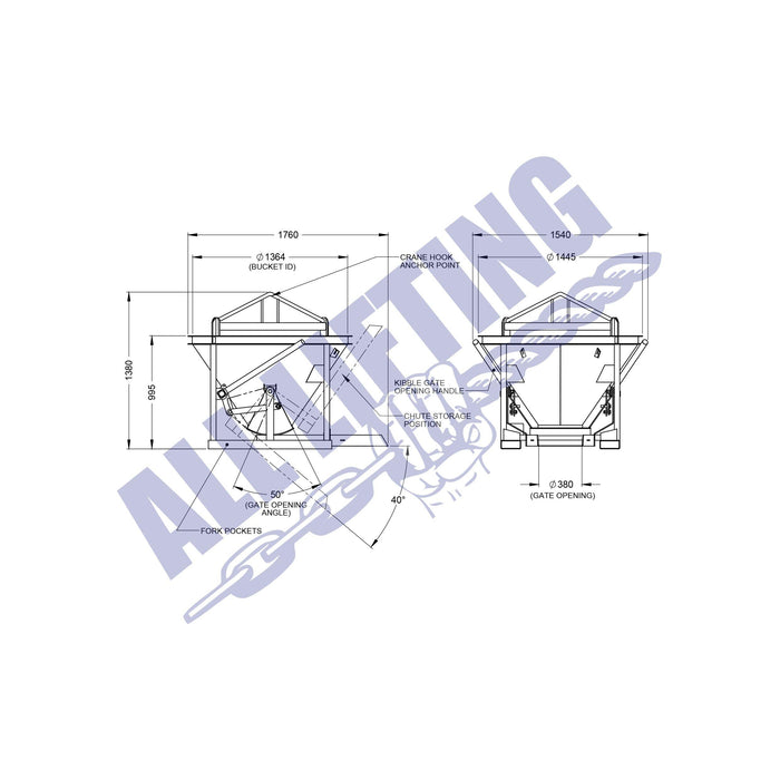 Stand Up Concrete Kibble | All Lifting | Australian Owned