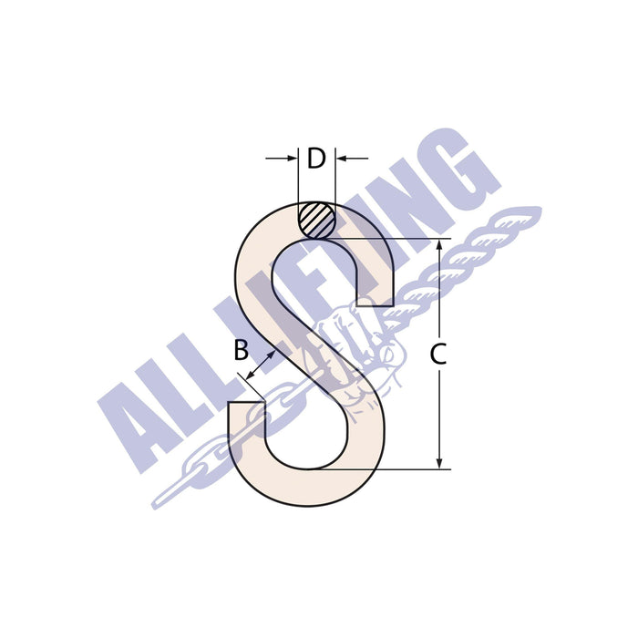 Commercial-S-Hook-Dimensions-All Lifting