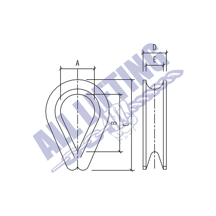 Stainless Steel Wire Rope Thimble | Australian Owned
