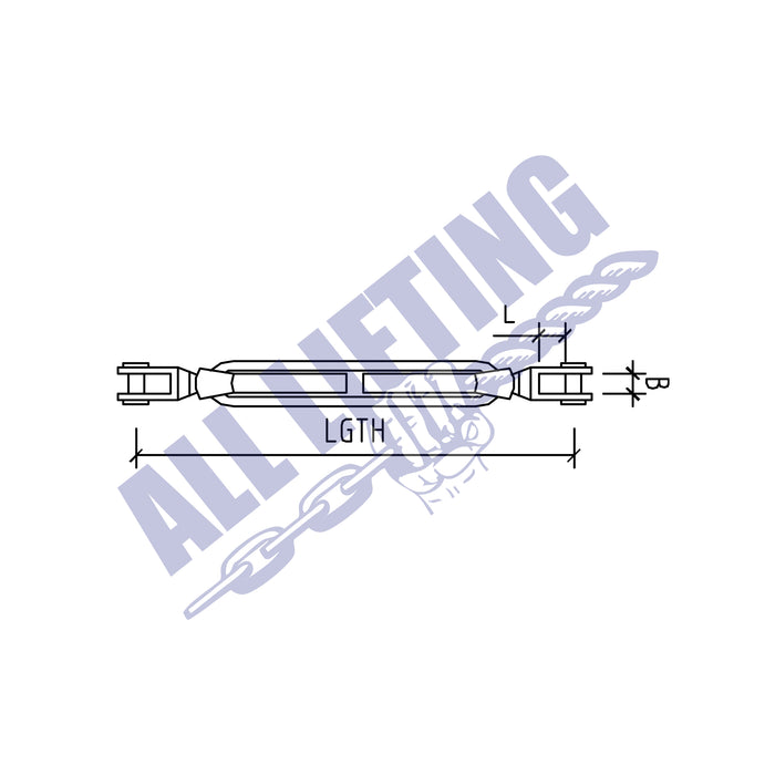 Stainless Steel Turnbuckles with Lock Nuts